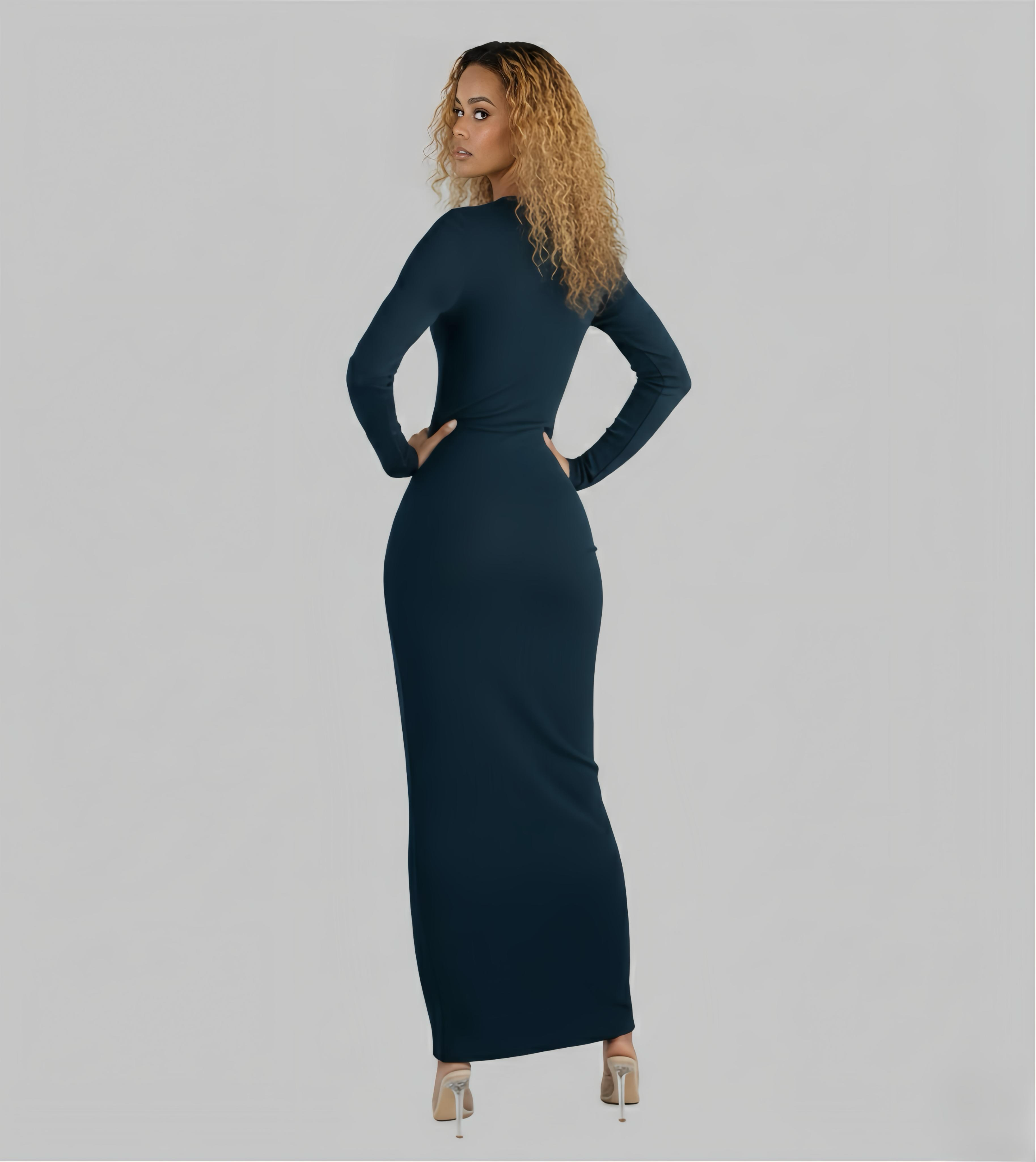 Morticia Empathy - Body-Con Maxi Dress