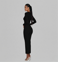 Morticia Black Diamond - Body-Con Maxi Dress